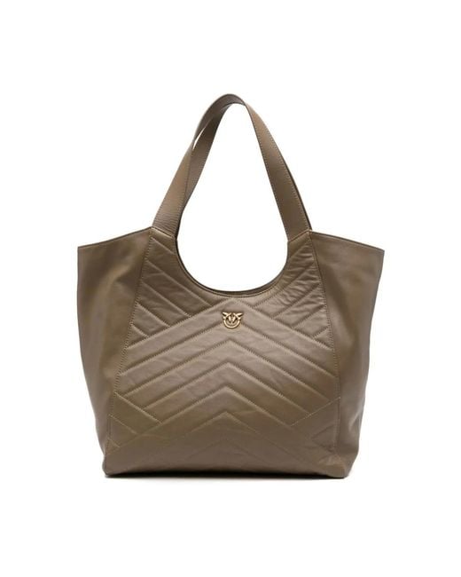 Pinko Gray Shopping Bags