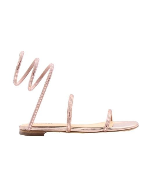Lola Cruz Pink Flat Sandals