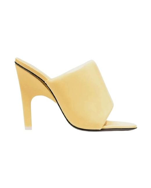 The Attico Metallic Heeled Mules