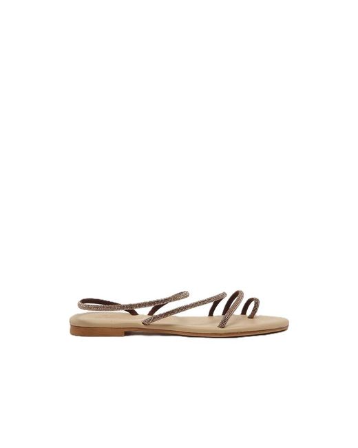 Mc2 Saint Barth Brown Flat Sandals