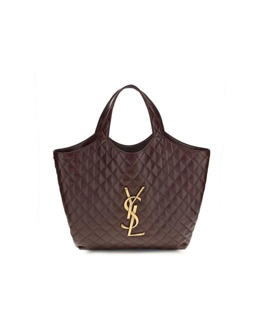 Tote Bags Saint Laurent de color Brown