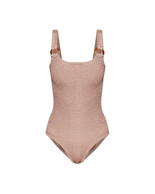 Paramidonna Badmode ,Eendelig Badpak Sophia in het Brown