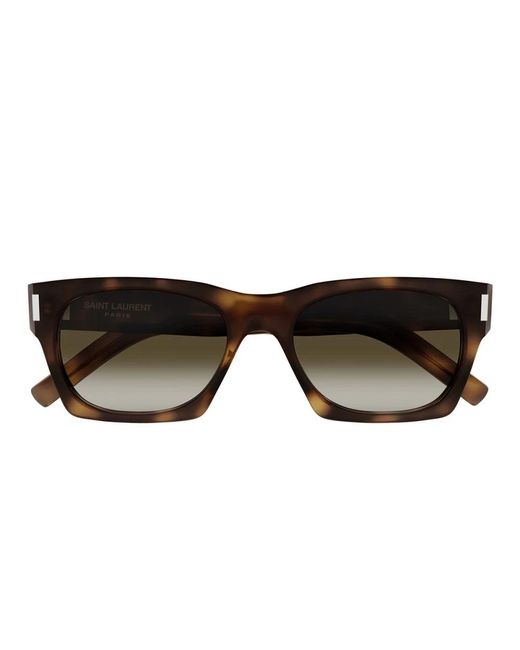 Saint Laurent Brown Stilvolle sl 402 sonnenbrille,new wave rechteckige sonnenbrille
