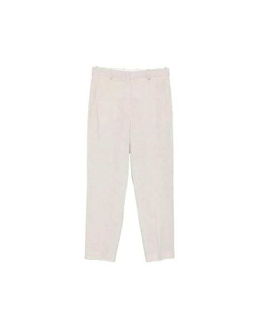 Circolo 1901 White Cropped Trousers