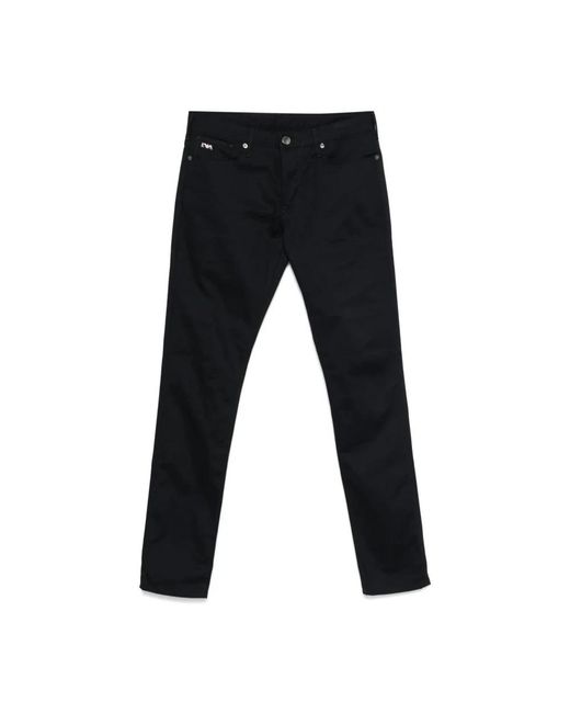 Emporio Armani Black Slim-Fit Trousers for men