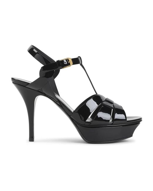 Saint Laurent Black High Heel Sandals