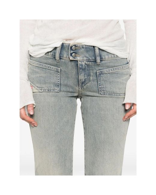 Flared Jeans DIESEL de color Gray