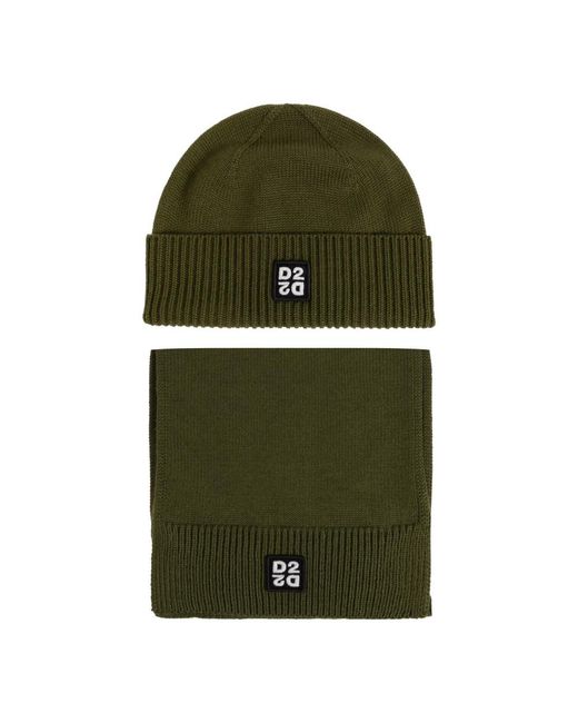 DSquared² Mütze Und Schal Set in Green für Herren