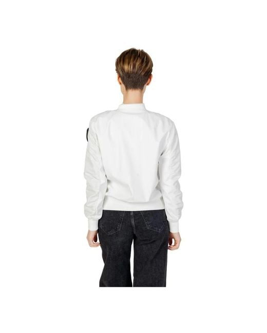 Blauer White Bomber Jackets