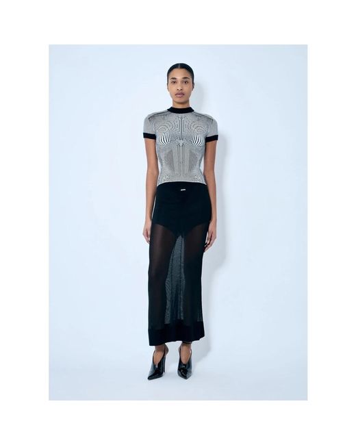 Jean Paul Gaultier Blue Maxi Skirts