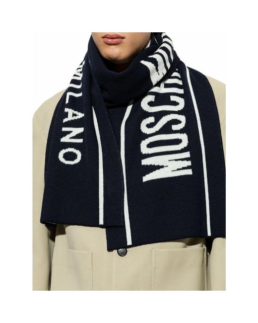 Moschino Blue Winter Scarves