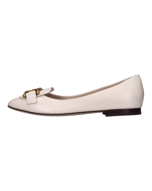 Tod's Pink Ballerina Shoes