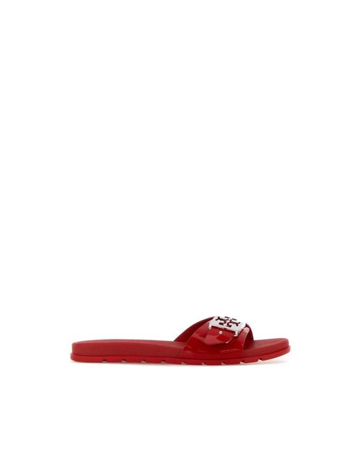 Tory Burch Red Sliders