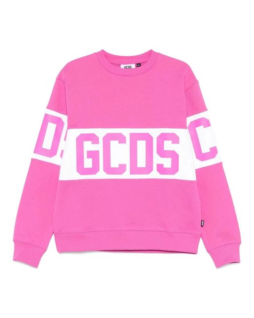 Round-Neck Knitwear di Gcds in Pink da Uomo