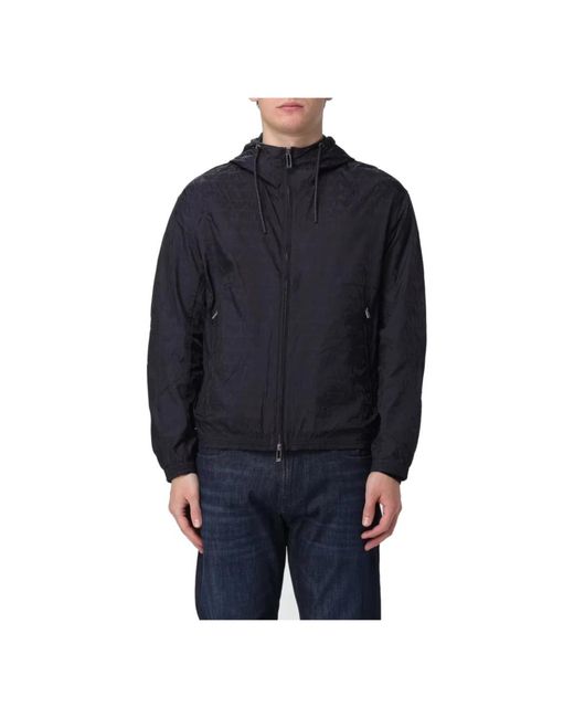 Emporio Armani Black Light Jackets for men