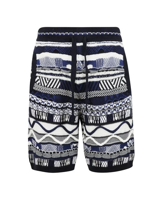 Laneus Blue Casual Shorts for men