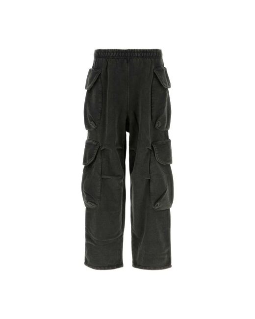 Entire studios Schwarze baumwoll-jogger in Black für Herren