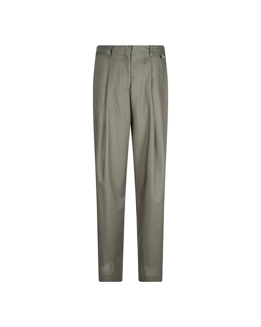 Herno Gray Tapered Trousers