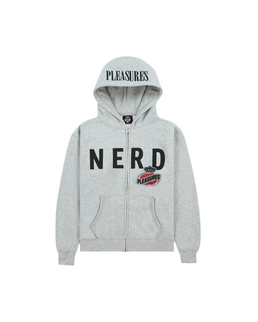 Pleasures N.e.r.d. zip up hoodie in Gray für Herren