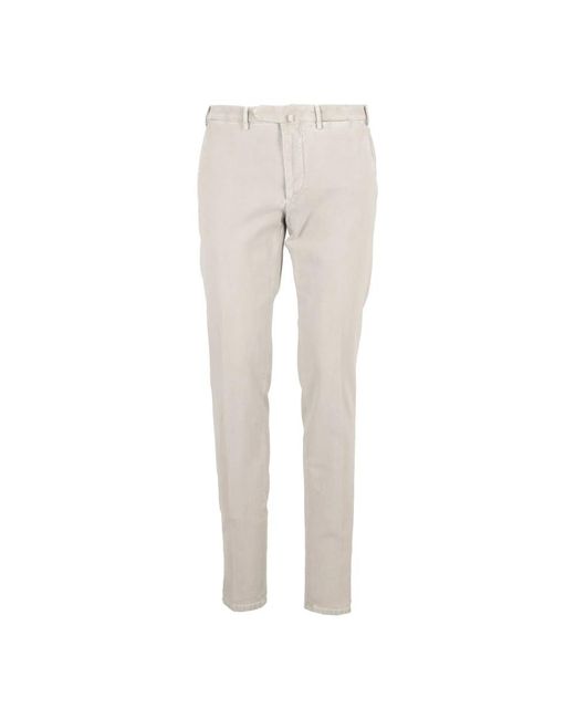 Santaniello Gray Slim-Fit Trousers for men