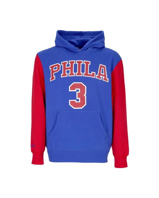Hoodies Mitchell & Ness de hombre de color Blue