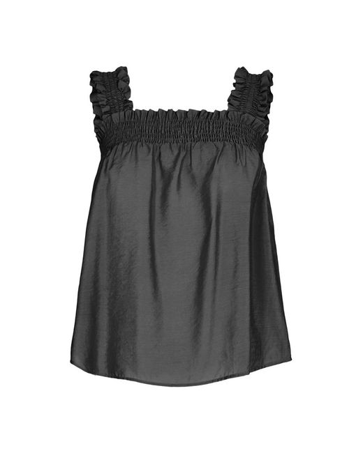 co'couture Black Sleeveless Tops