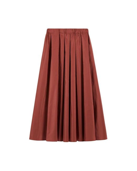 Max Mara Red Midi Skirts