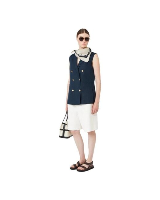 Vests Max Mara de color Blue