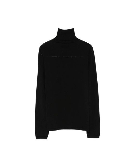 D.exterior Black Turtlenecks