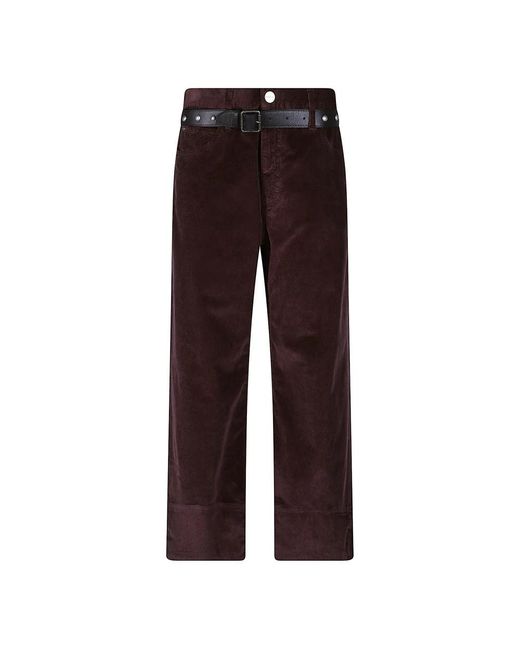 Pinko Red Straight Trousers