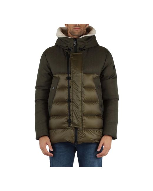 Peuterey Capuchon Ecofur Donsjas in het Brown voor heren