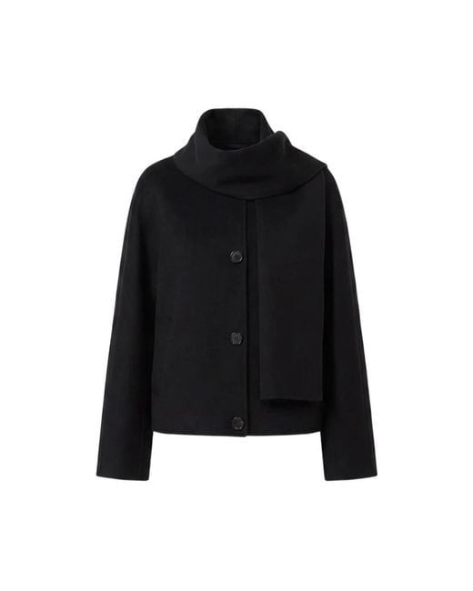 Max Mara Kate Cropped Jacket in het Black