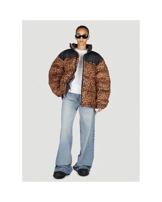 Vetements Brown Down Jackets
