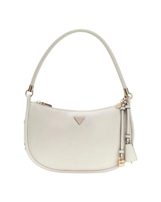 Guess White Shoulder Bags