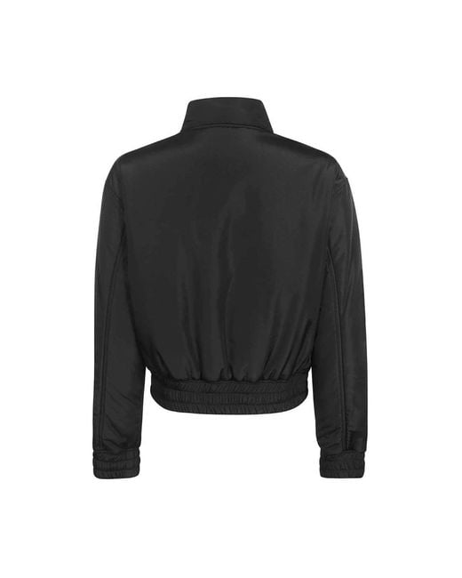 Opening Ceremony Jassen ,Zwart ,Polyester Bomberjack Met Logo Patch in het Black