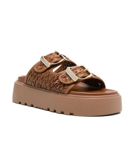 Casadei Brown Sliders
