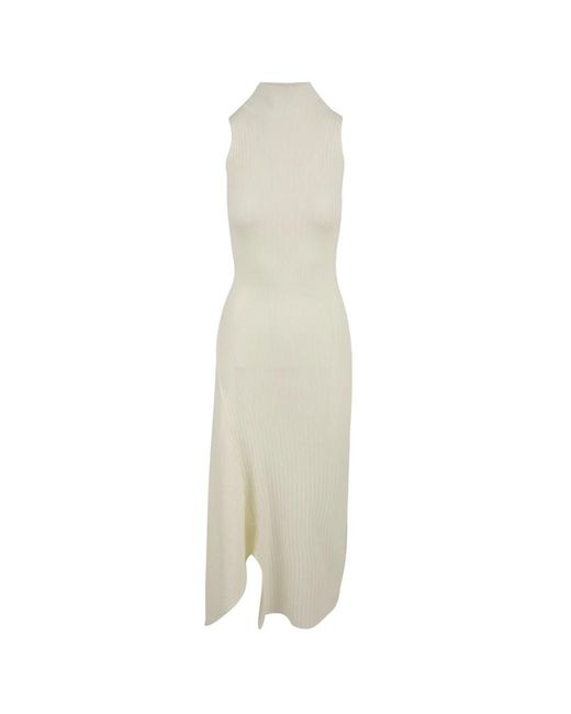 Akep Kleedjes ,Crèmekleurige Jurk Met Model Vskd 01062 in het White