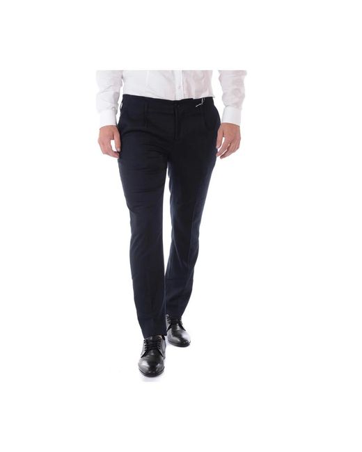Daniele Alessandrini Blue Suit Trousers for men