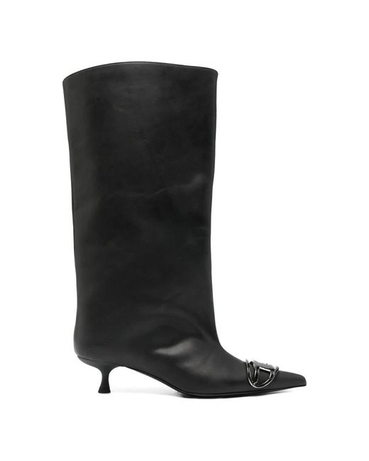 DIESEL Black Heeled Boots
