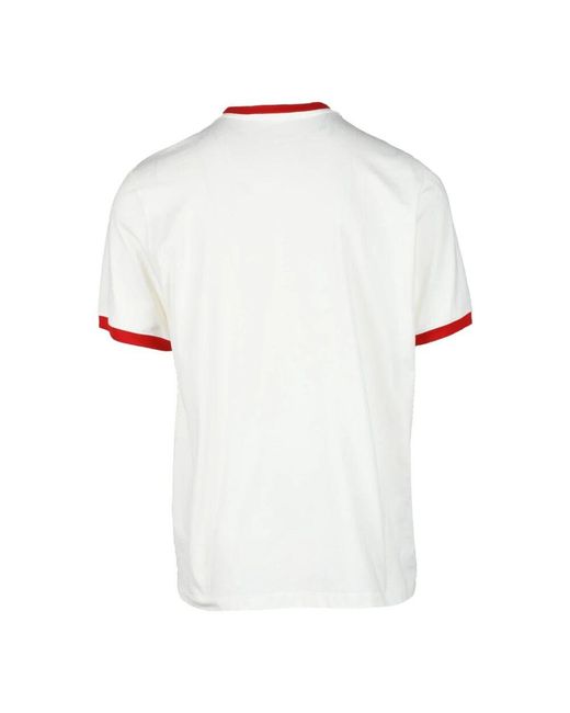 T-shirt in cotone con stile unico di MSGM in White da Uomo