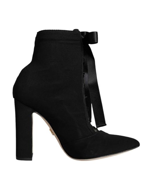 Dolce & Gabbana Black Heeled Boots