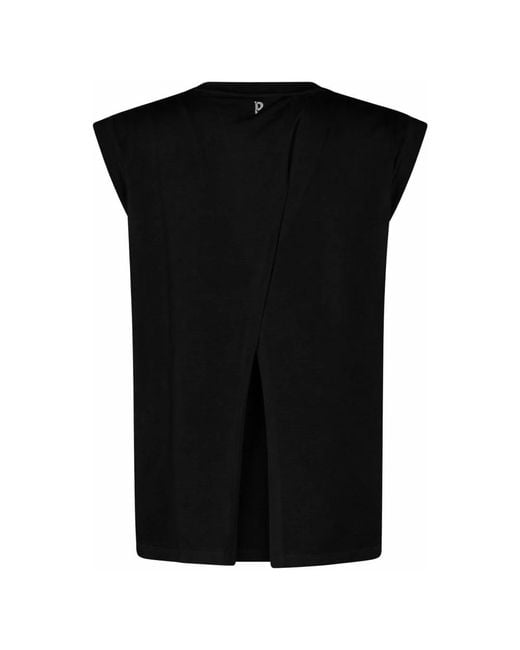 Dondup Black Sleeveless Tops