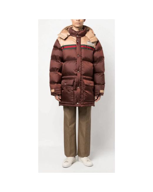Gucci Brown Down Jackets for men