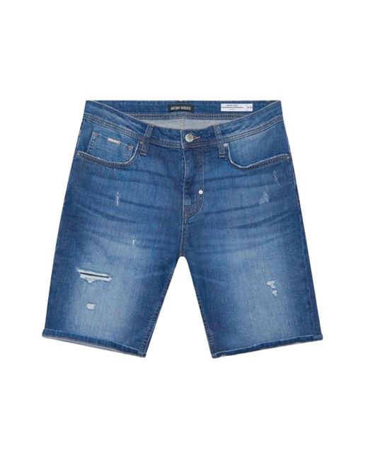 Antony Morato Denim shorts blau bermuda stil in Blue für Herren