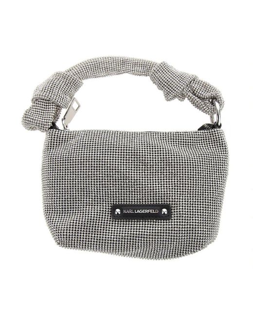Karl Lagerfeld Metallic Kristall abendhandtasche