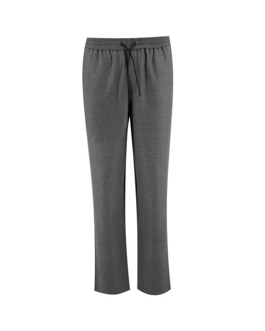 Sease Broeken ,Grijs ,Wol Stretch Wolflanel Trekkoord Broek in het Gray voor heren