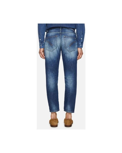 Dondup Blue Cropped Jeans for men