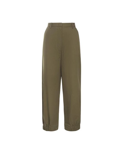 Herno Straight Trousers in het Green