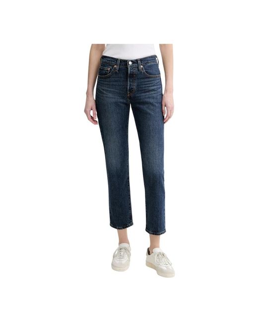 Levi's 501 Crop in het Blue