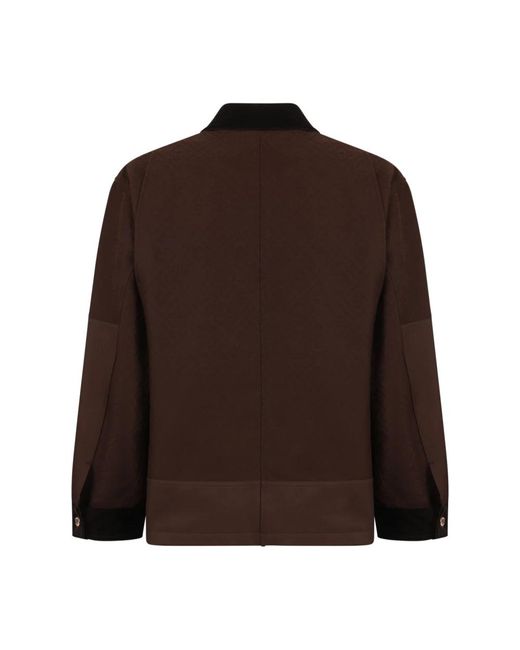 Casablanca Brown Denim Jackets for men
